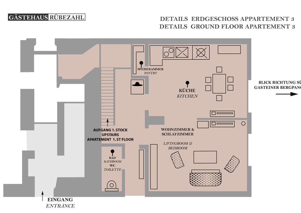 Gaestehaus Ruebezahl Bad Hofgastein Pokój zdjęcie